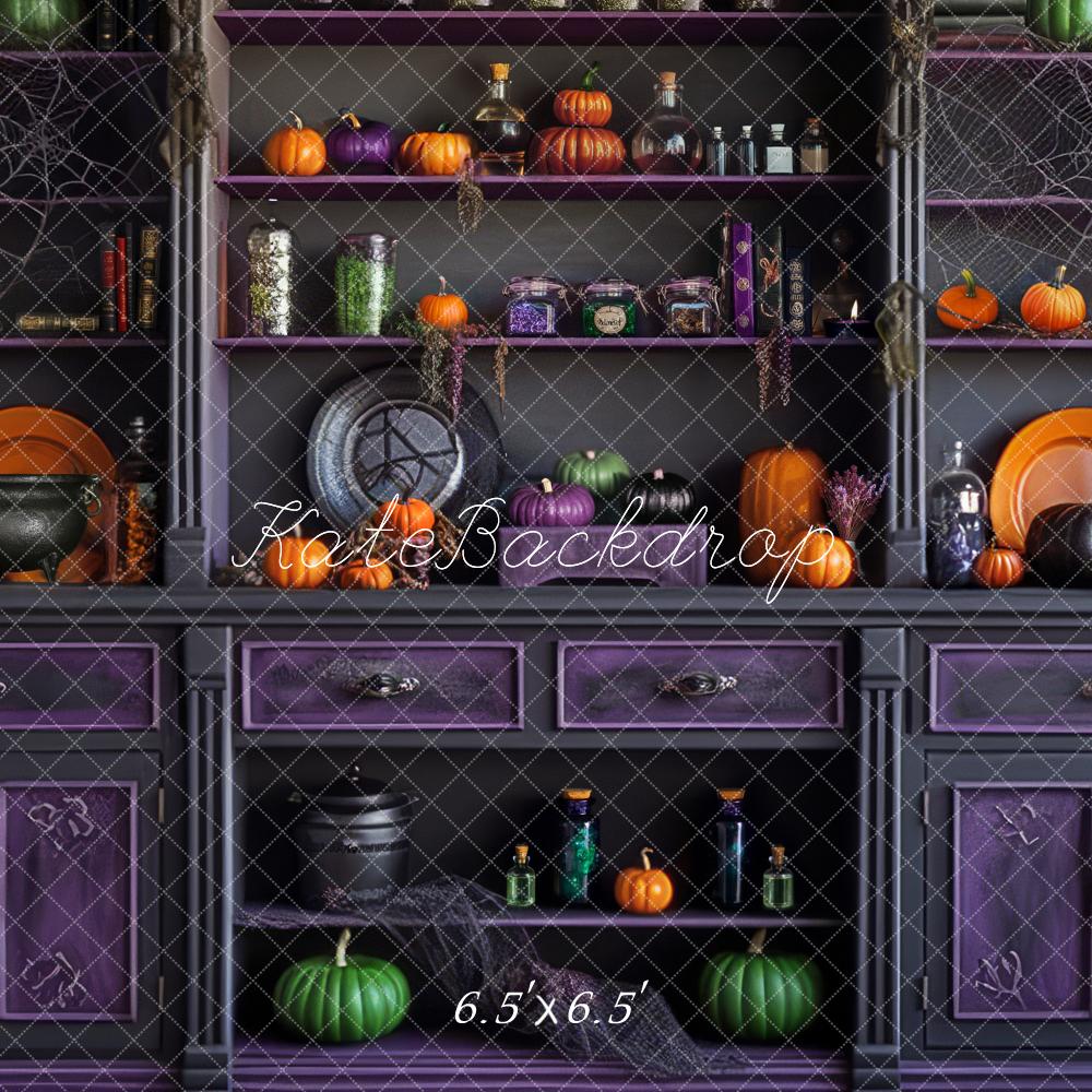 Kate Halloween Kitchen Backdrop Designed by Mandy Ringe Photography -UK
