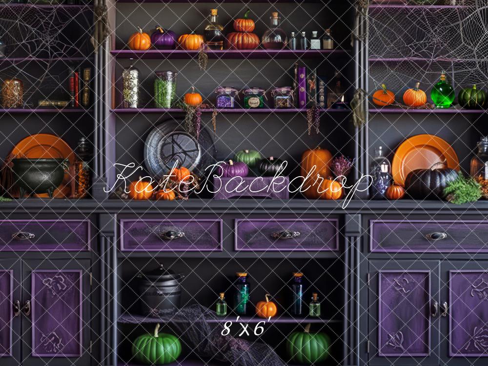 Kate Halloween Kitchen Backdrop Designed by Mandy Ringe Photography -UK
