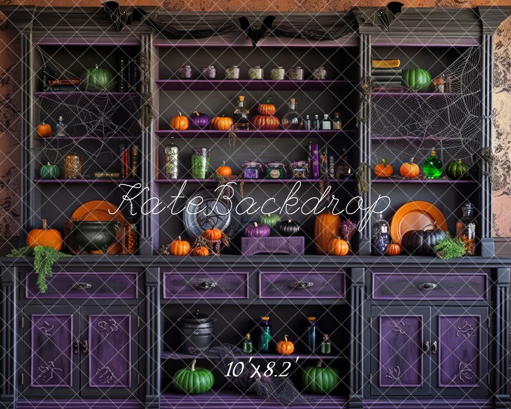 Kate Halloween Kitchen Backdrop Designed by Mandy Ringe Photography -UK