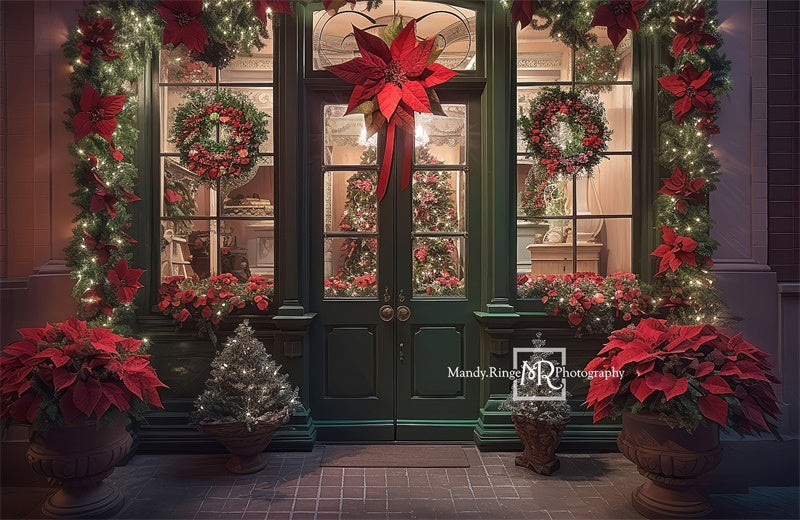 Kate Christmas Storefront Backdrop Designed by Mandy Ringe Photography -UK