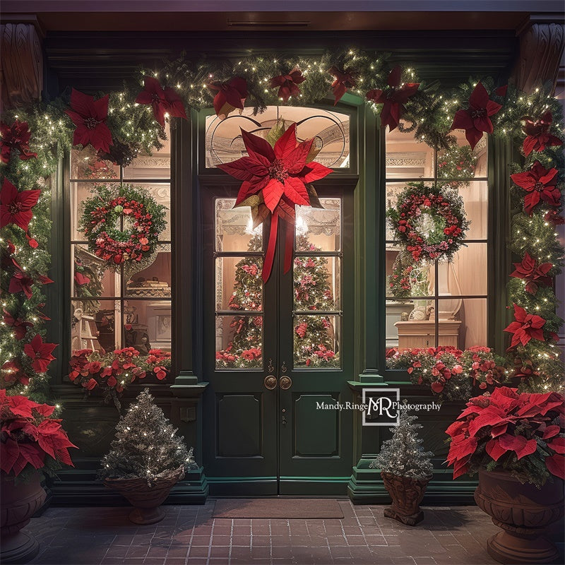 Kate Christmas Storefront Backdrop Designed by Mandy Ringe Photography -UK