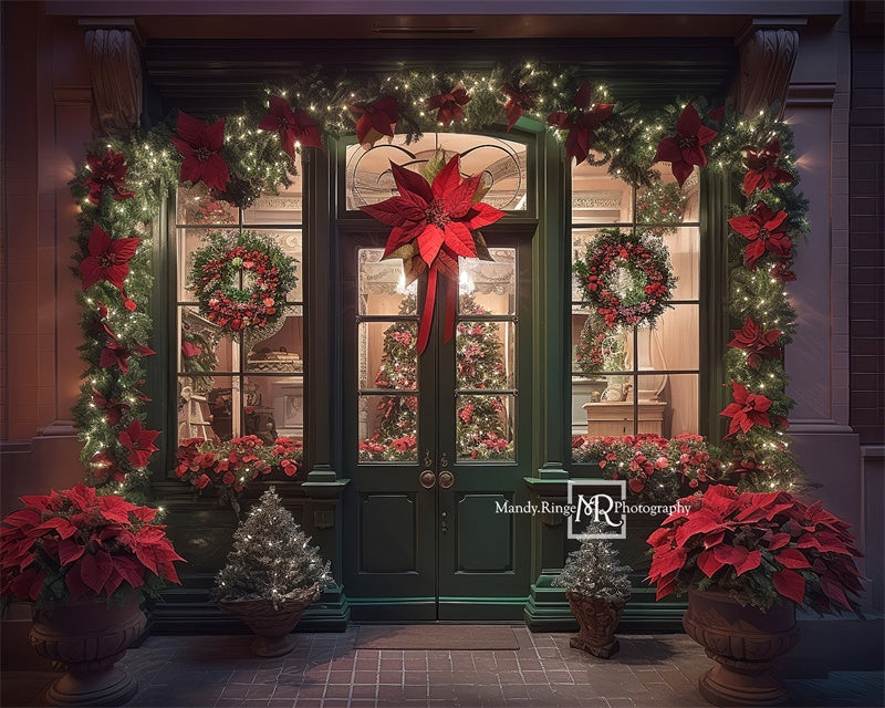 Kate Christmas Storefront Backdrop Designed by Mandy Ringe Photography -UK
