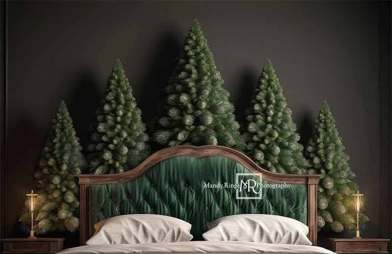 Kate Winter Pine Headboard Backdrop Designed by Mandy Ringe Photography -UK