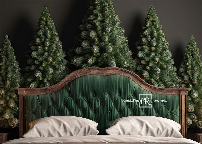 Kate Winter Pine Headboard Backdrop Designed by Mandy Ringe Photography -UK
