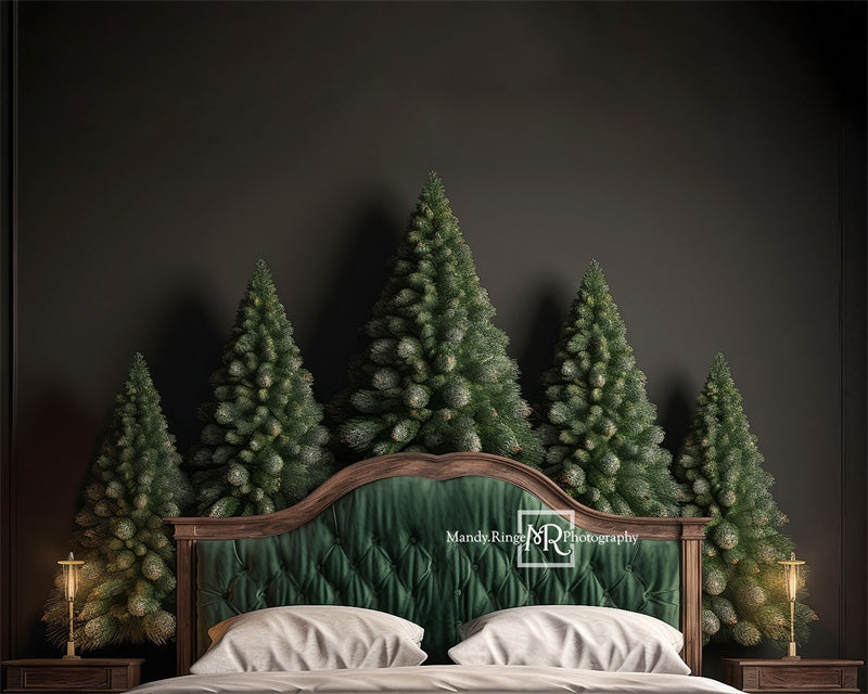Kate Winter Pine Headboard Backdrop Designed by Mandy Ringe Photography -UK