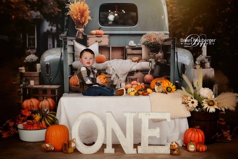 Kate Autumn Car Truck Backdrop for Photography -UK