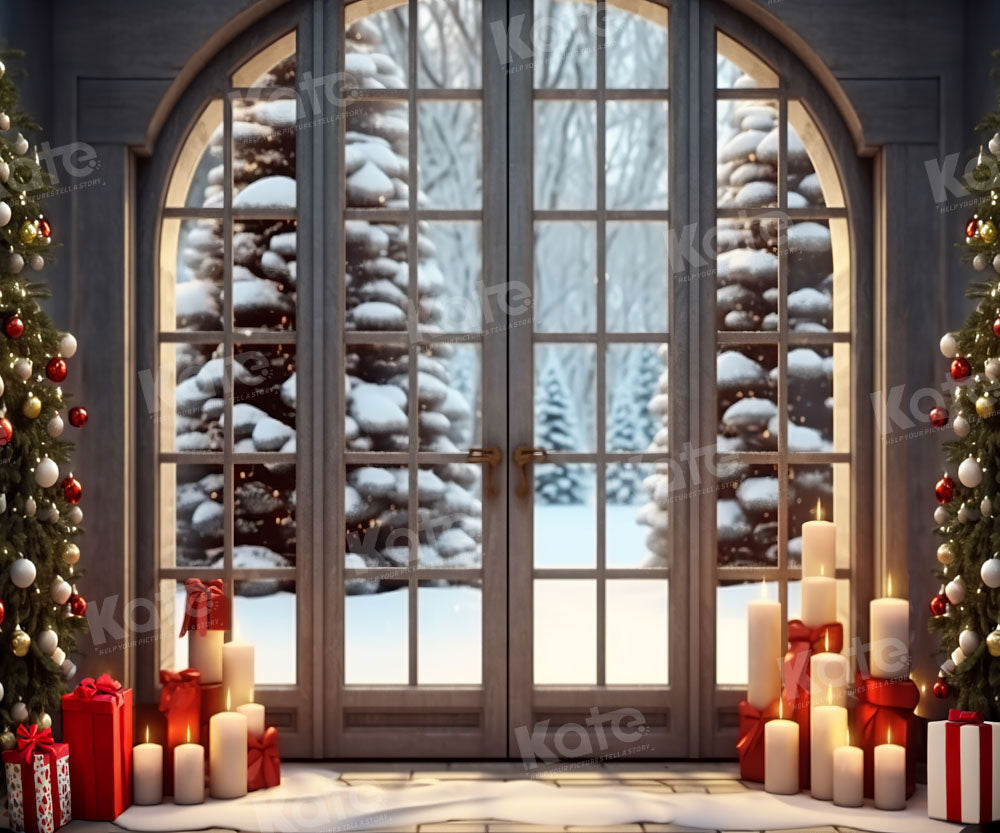 Kate Christmas Window Gifts Tree Backdrop Designed by Emetselch -UK