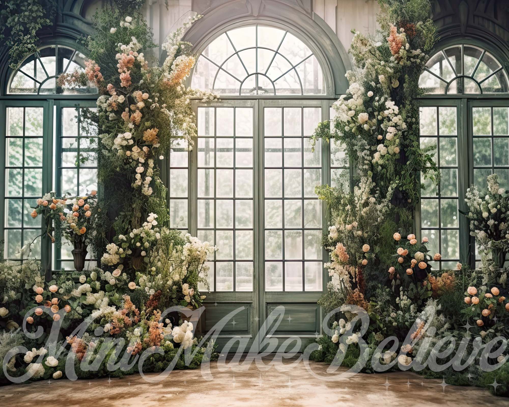 Kate Valentine Spring Window Flower Backdrop Designed by Mini MakeBelieve -UK