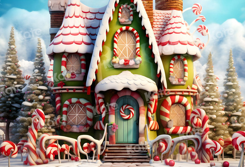 Kate Christmas Winter Amazing House Backdrop for Photography -UK