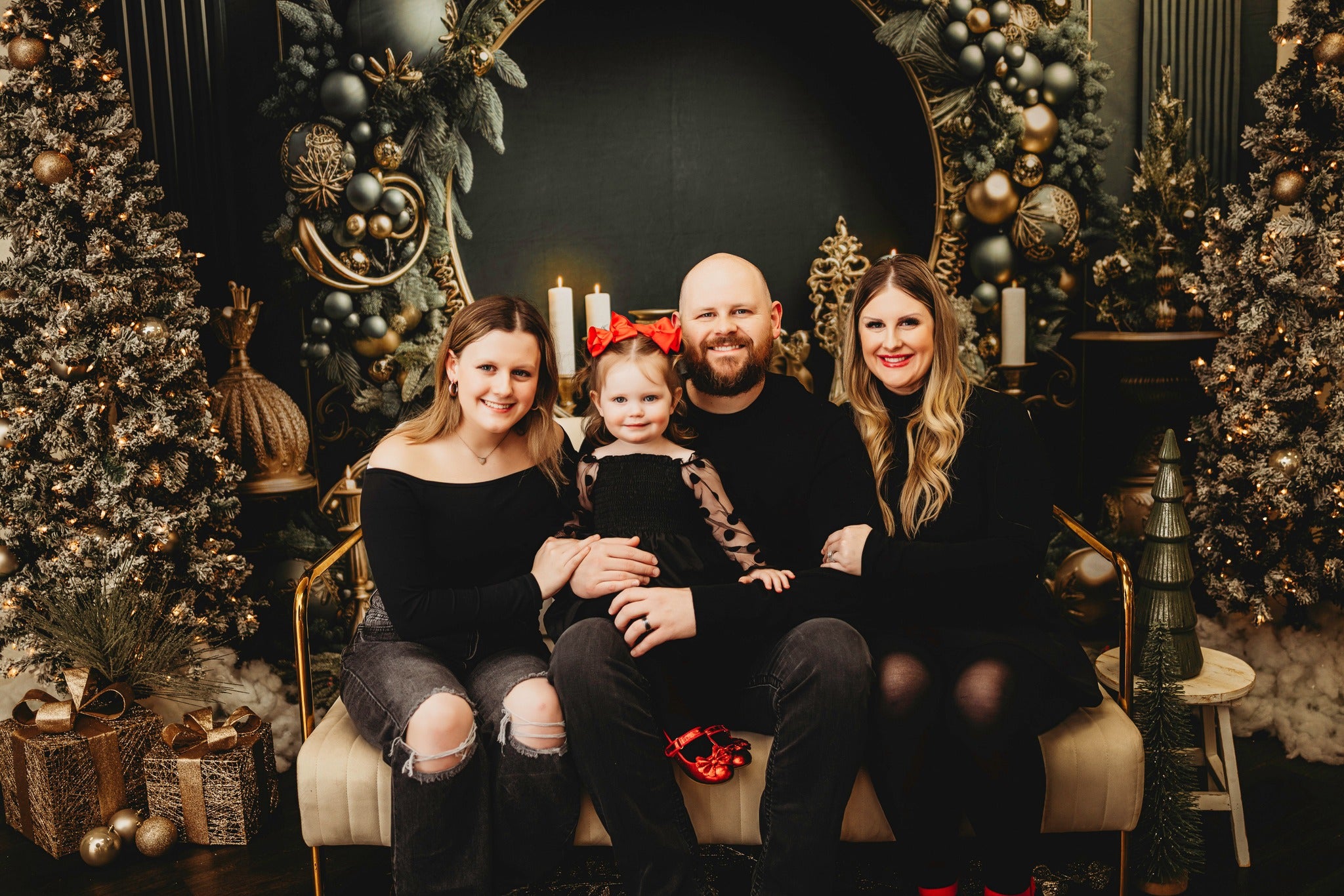 Kate Christmas Vintage Green Wall Wreath Backdrop Designed by Emetselch -UK