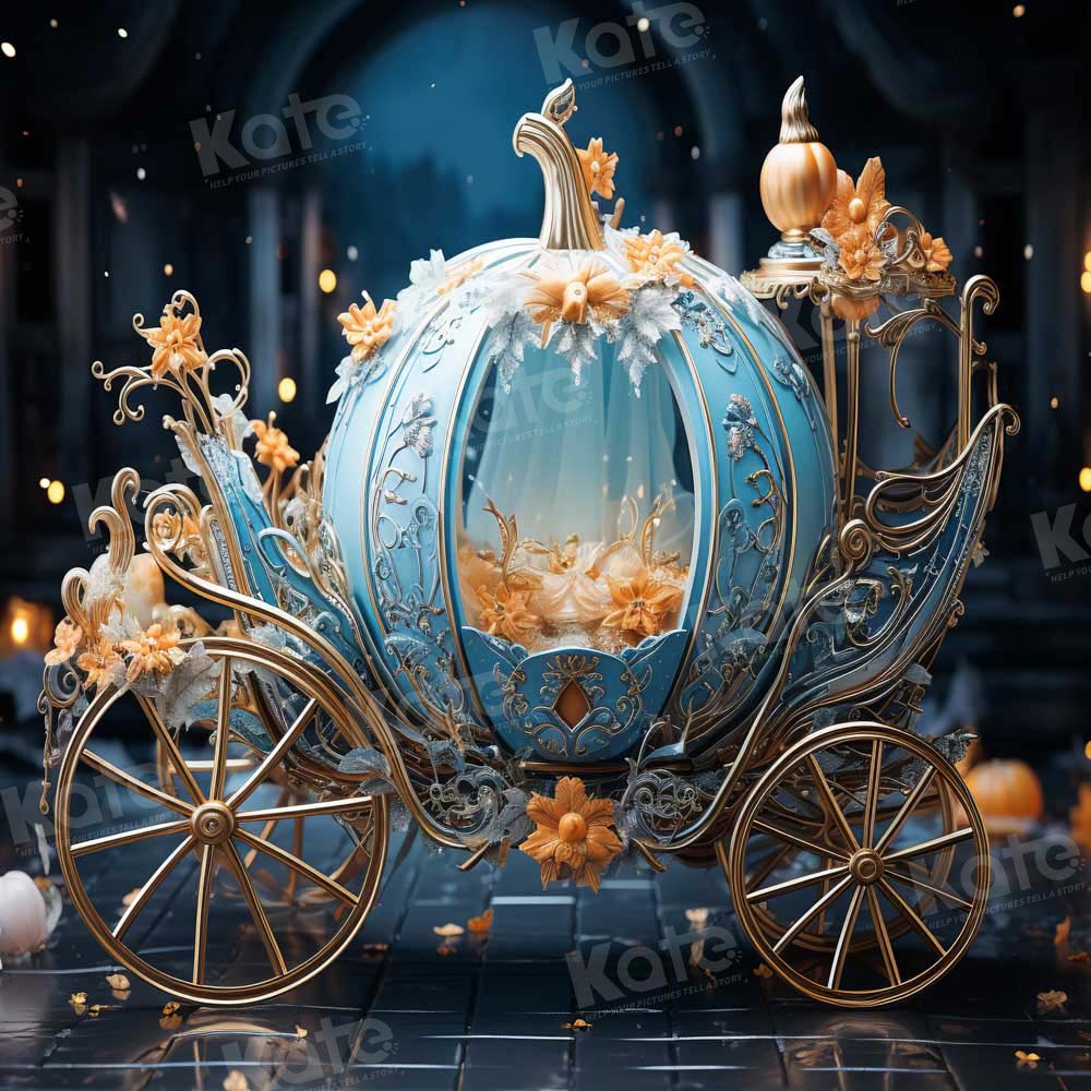 Kate Autumn Pumpkin Car Night Backdrop Designed by Chain Photography -UK