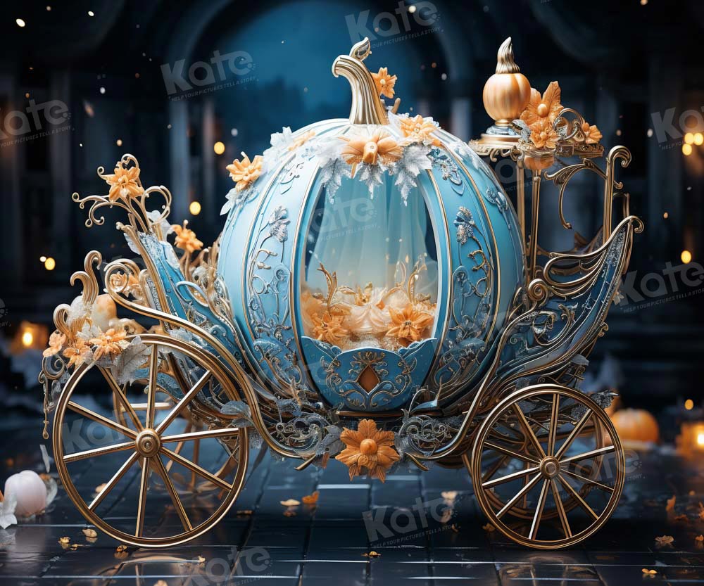 Kate Autumn Pumpkin Car Night Backdrop Designed by Chain Photography -UK