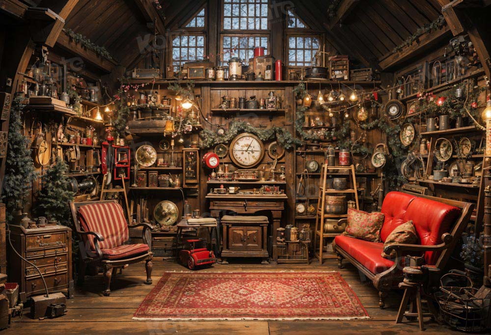 Kate Christmas Santa House Backdrop Designed by Emetselch -UK