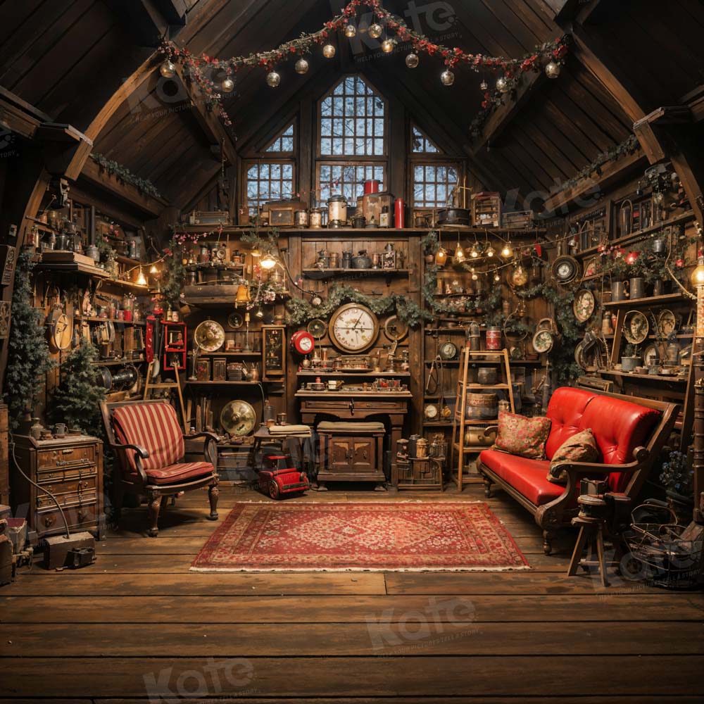 Kate Christmas Santa House Backdrop Designed by Emetselch -UK