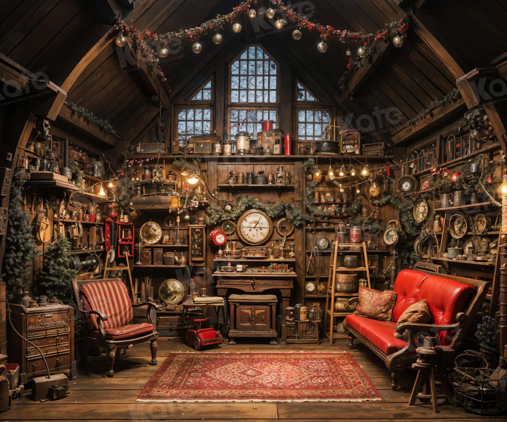 Kate Christmas Santa House Backdrop Designed by Emetselch -UK