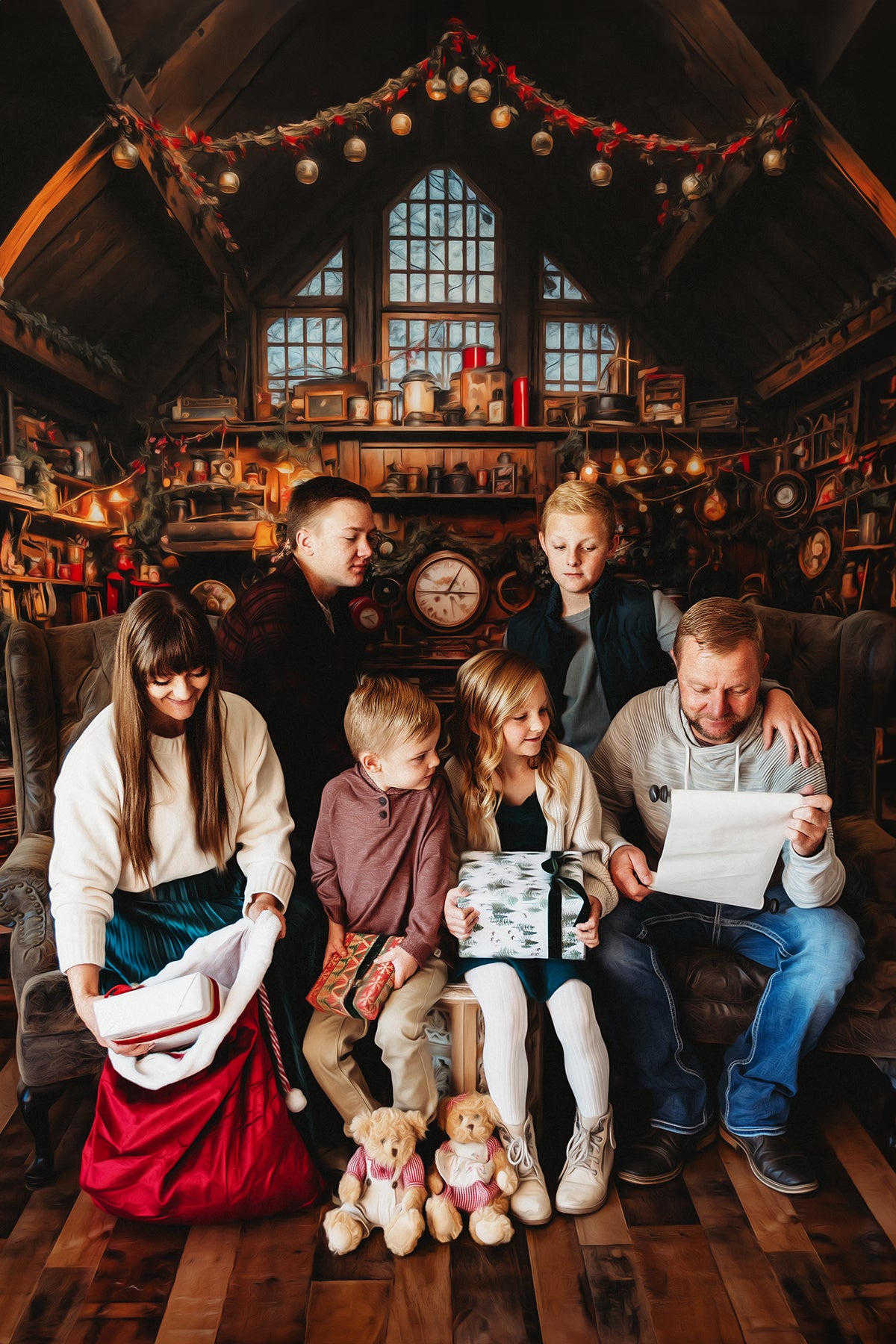 Kate Christmas Santa House Backdrop Designed by Emetselch -UK