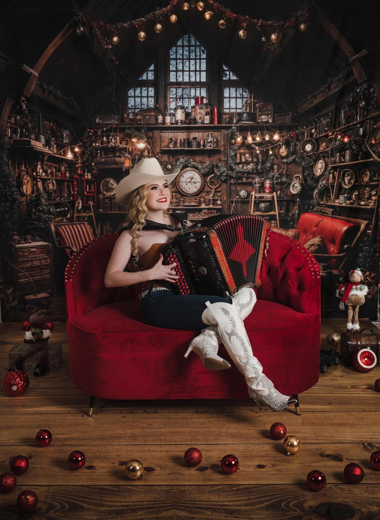 Kate Christmas Santa House Backdrop Designed by Emetselch -UK