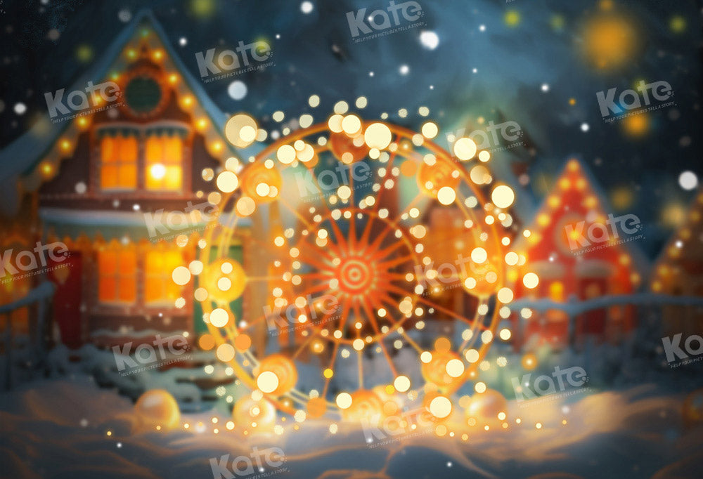 Kate Winter Christmas Bokeh Backdrop Designed by Emetselch -UK