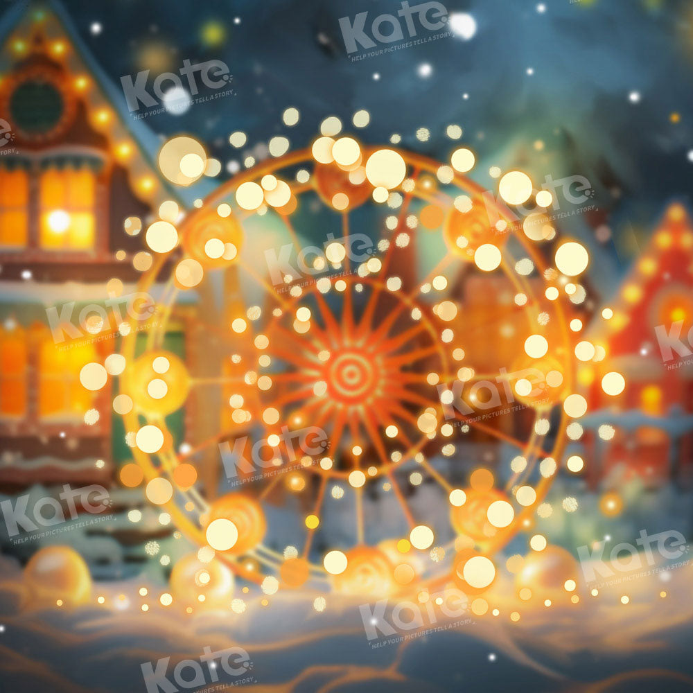 Kate Winter Christmas Bokeh Backdrop Designed by Emetselch -UK