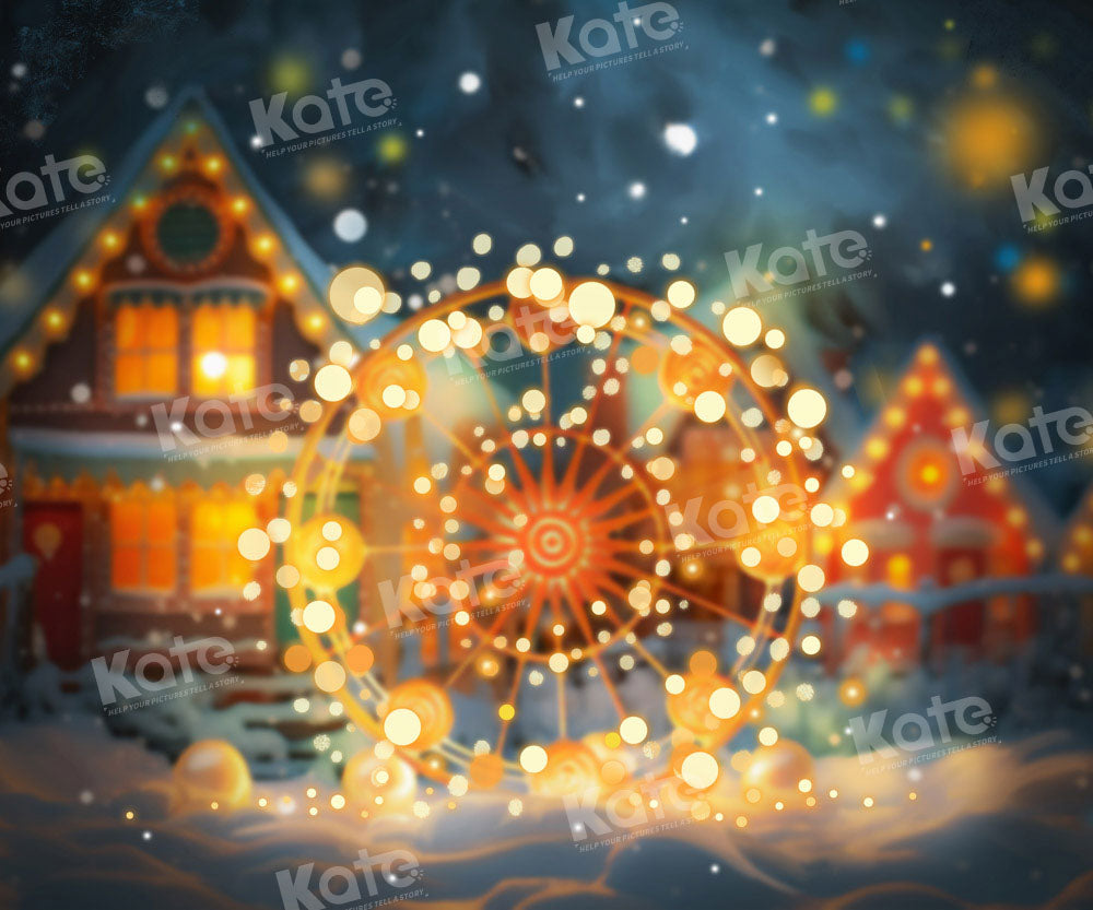 Kate Winter Christmas Bokeh Backdrop Designed by Emetselch -UK