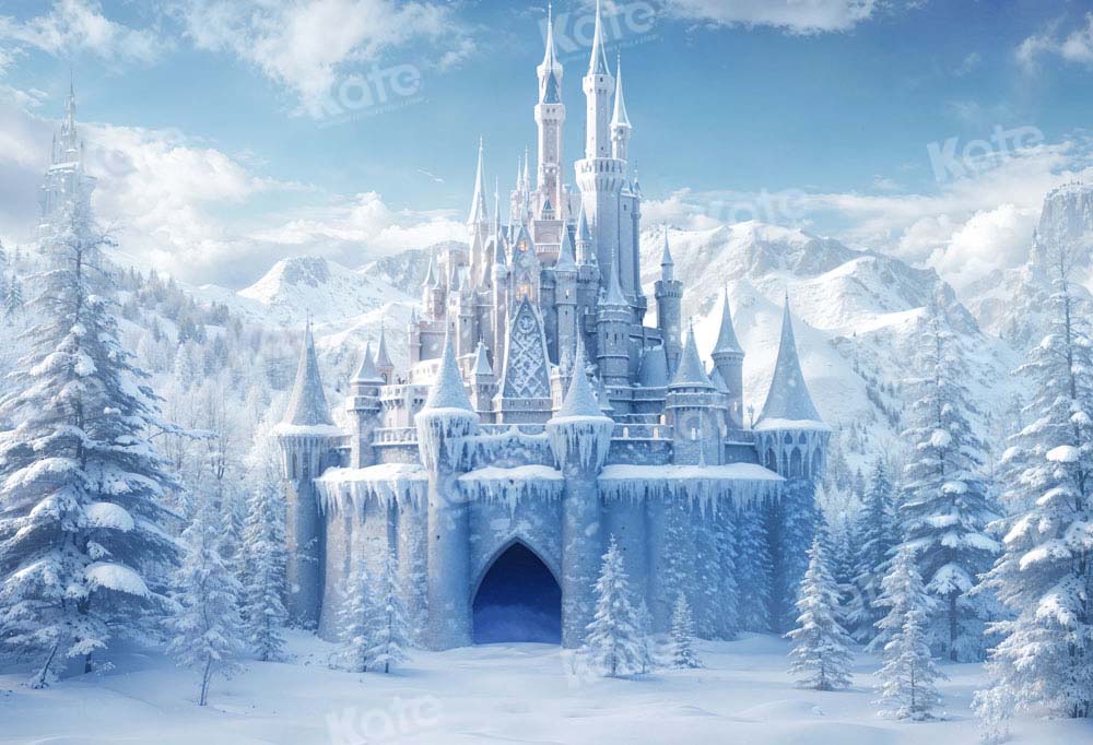 Kate Winter Ice World Castle Backdrop Designed by Chain Photography -UK