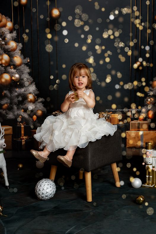 Kate Dark Christmas Tree Wall Backdrop Designed by Lidia Redekopp