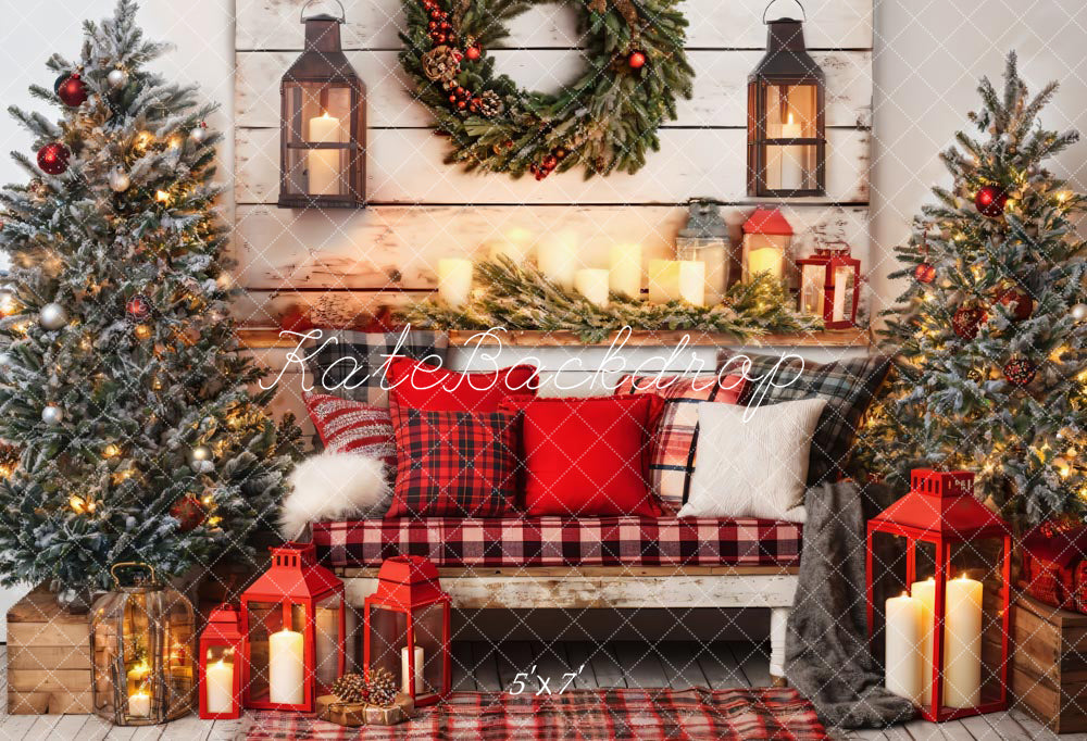 Kate Christmas Room Red Sofa Backdrop Designed by Emetselch -UK