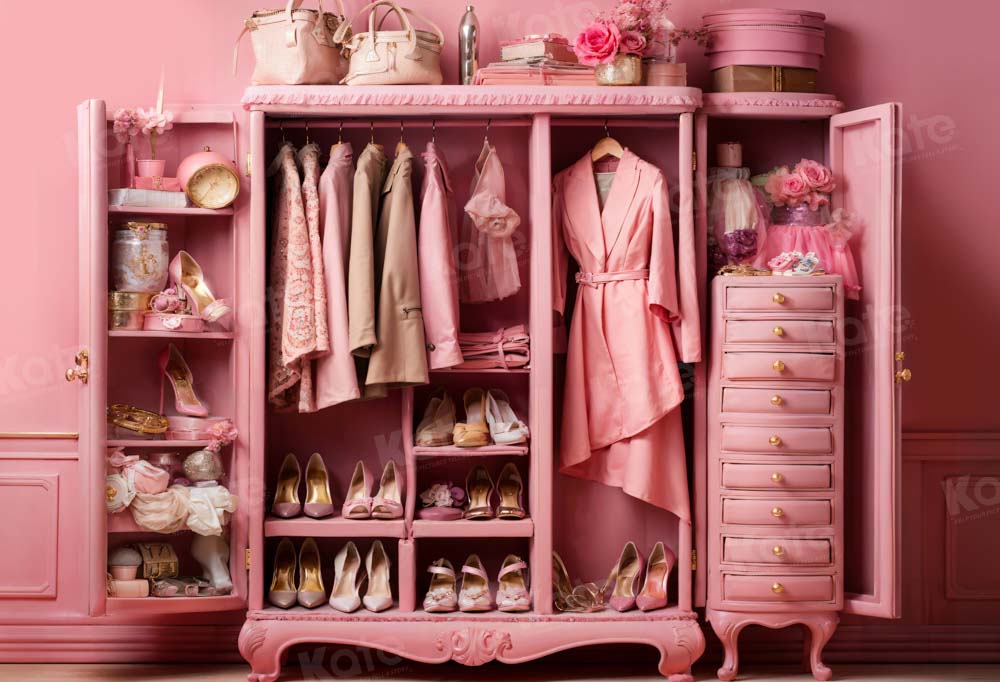 Kate Fantasy Doll Pink Closet Lady Backdrop Designed by Emetselch