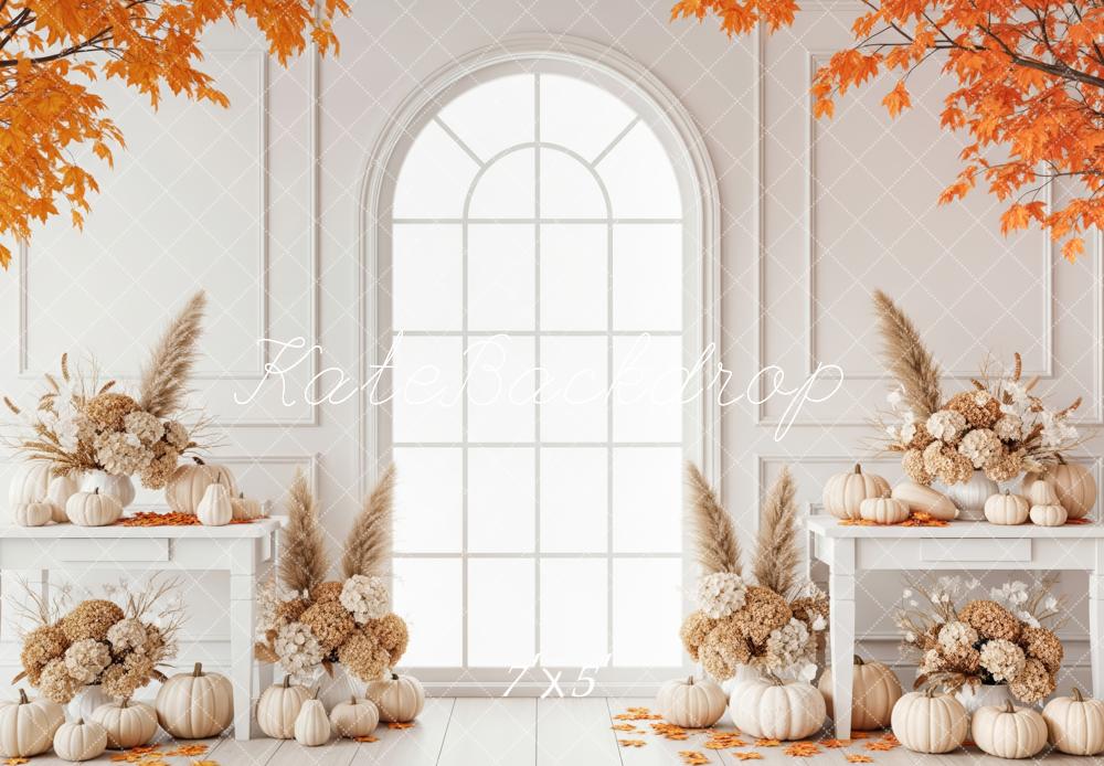 Kate Autumn White Window Backdrop Designed by Patty Robert -UK
