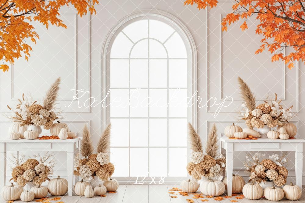Kate Autumn White Window Backdrop Designed by Patty Robert -UK