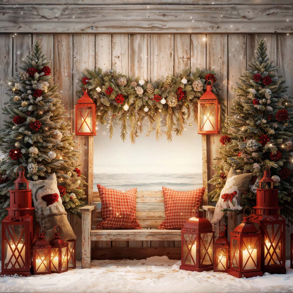 Kate Christmas Tree Window Backdrop Designed by Emetselch -UK