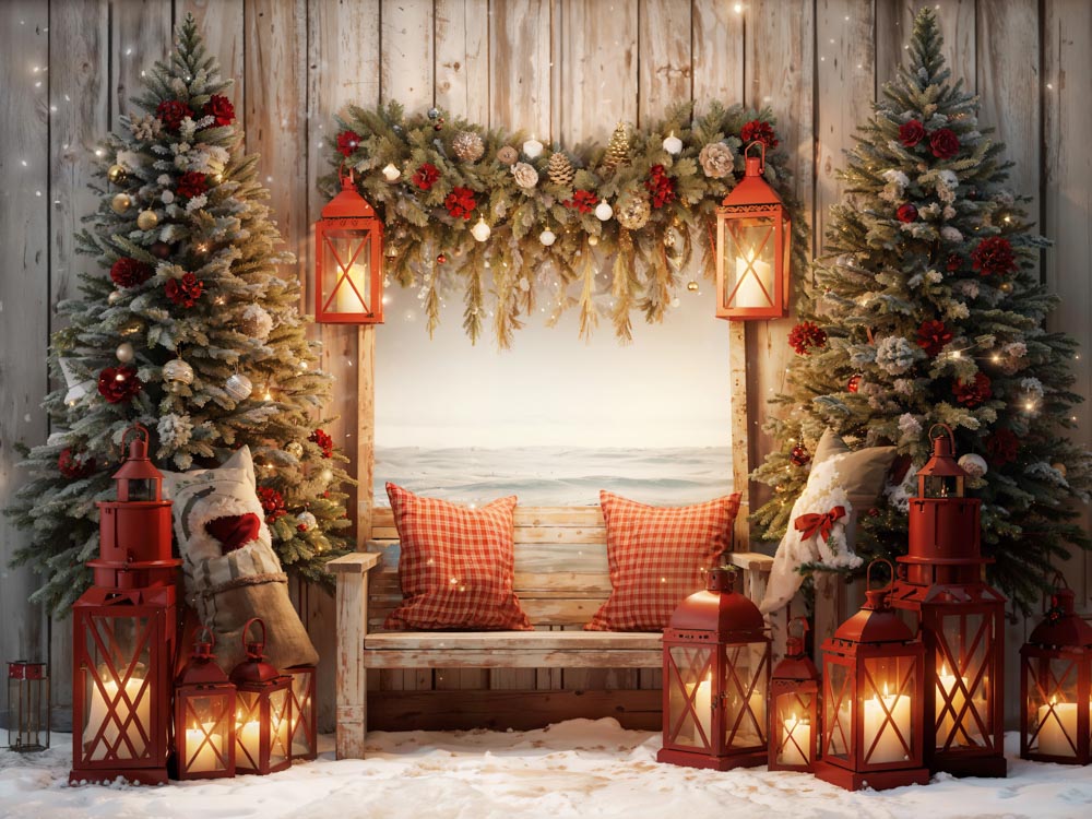 Kate Christmas Tree Window Backdrop Designed by Emetselch -UK