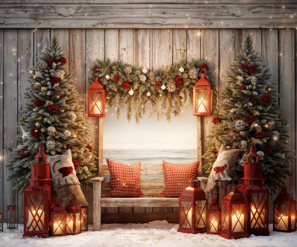 Kate Christmas Tree Window Backdrop Designed by Emetselch -UK