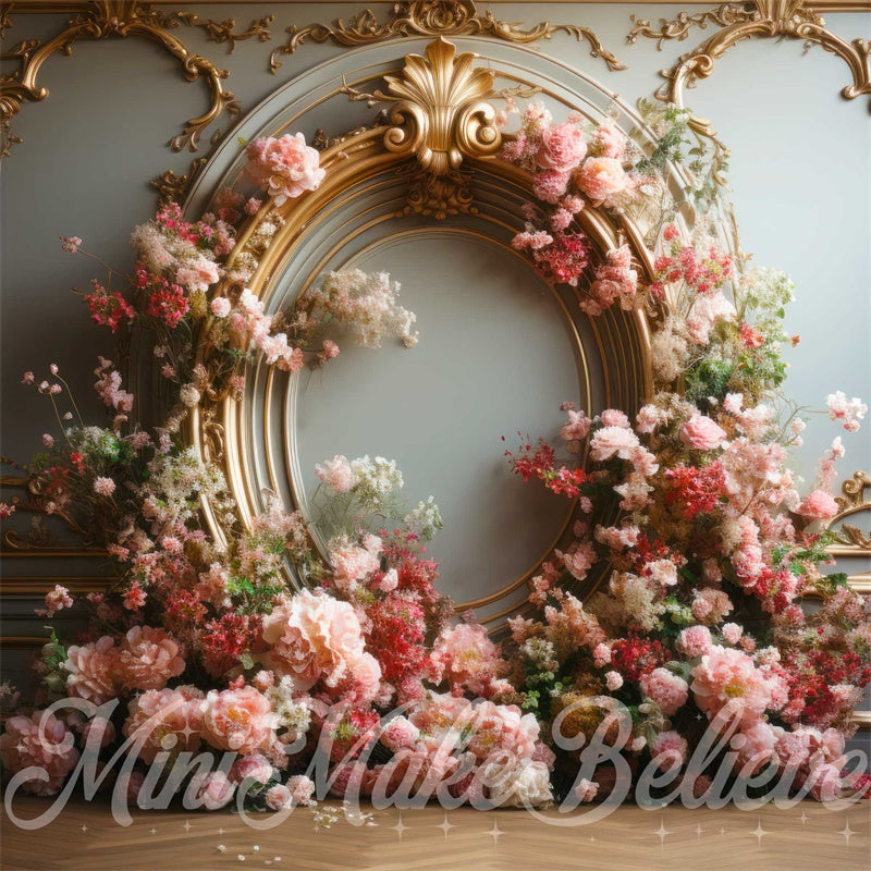 Kate Gender Reveal Flower Pink Backdrop Designed by Mini MakeBelieve -UK