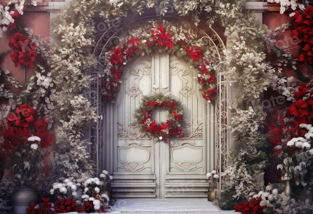 Kate Christmas White Door Backdrop Designed by Chain Photography -UK