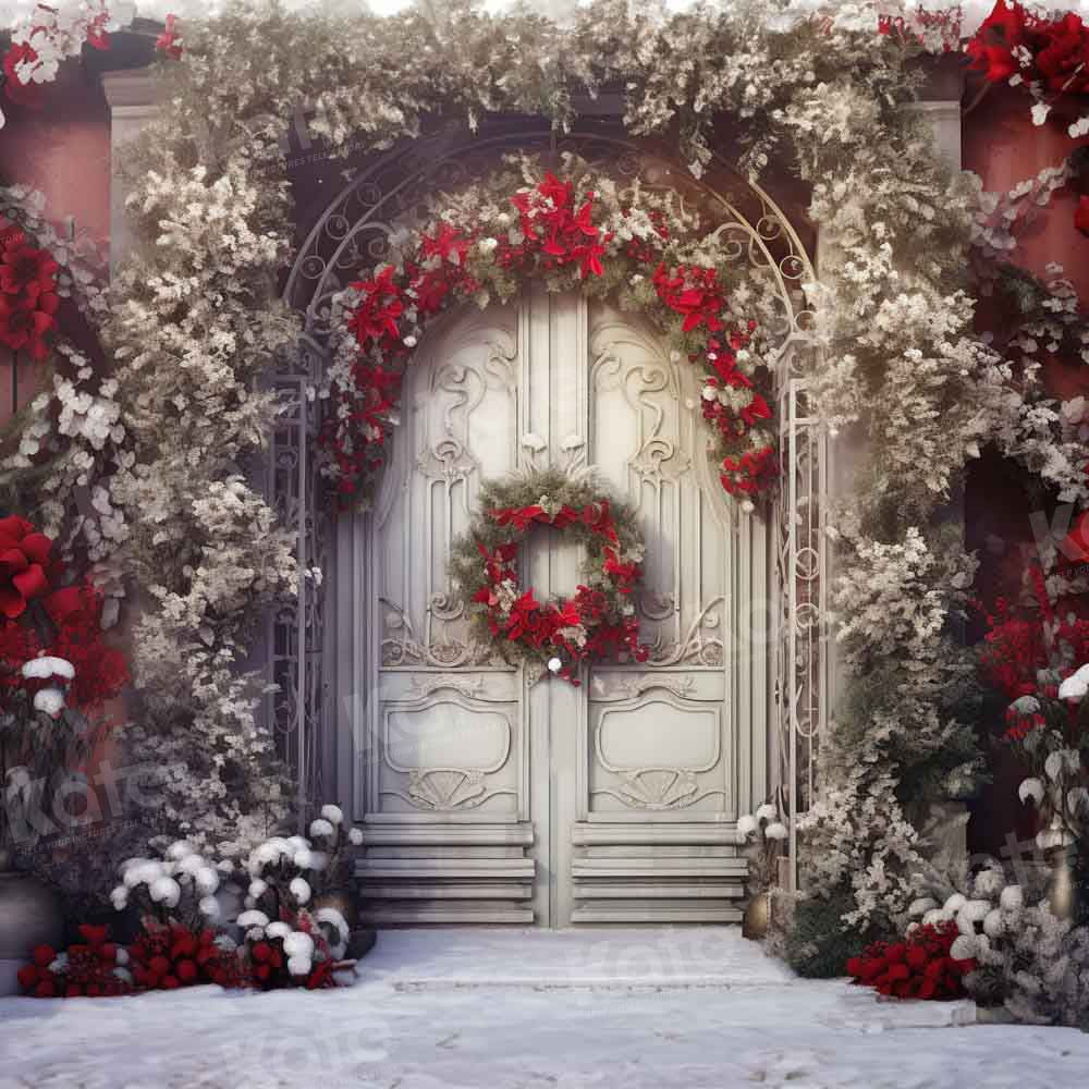Kate Christmas White Door Backdrop Designed by Chain Photography -UK