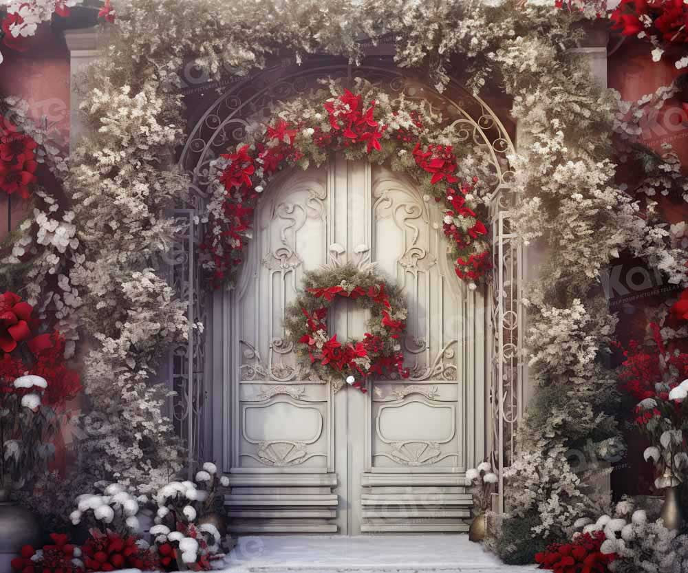Kate Christmas White Door Backdrop Designed by Chain Photography -UK