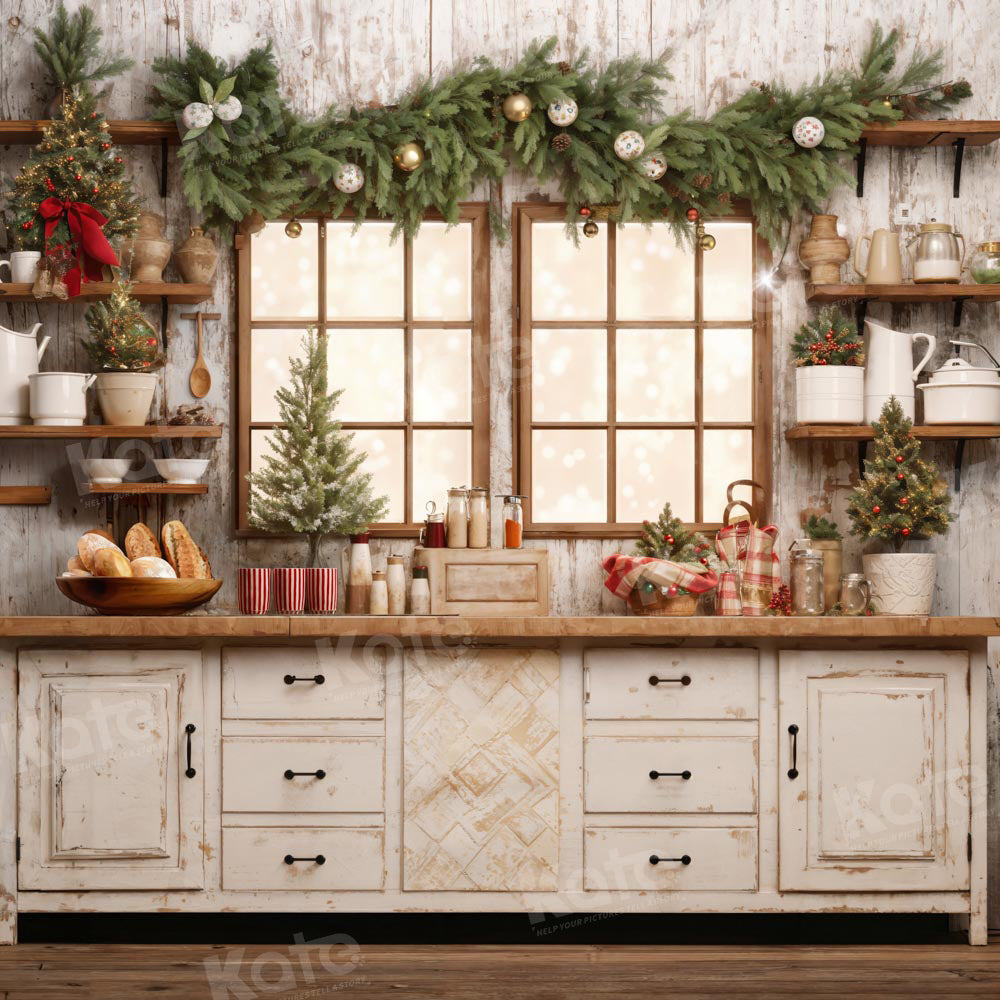 Kate Christmas Kitchen Backdrop Designed by Emetselch -UK