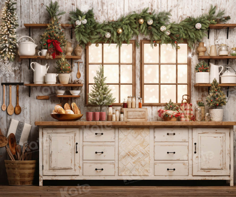 Kate Christmas Kitchen Backdrop Designed by Emetselch -UK