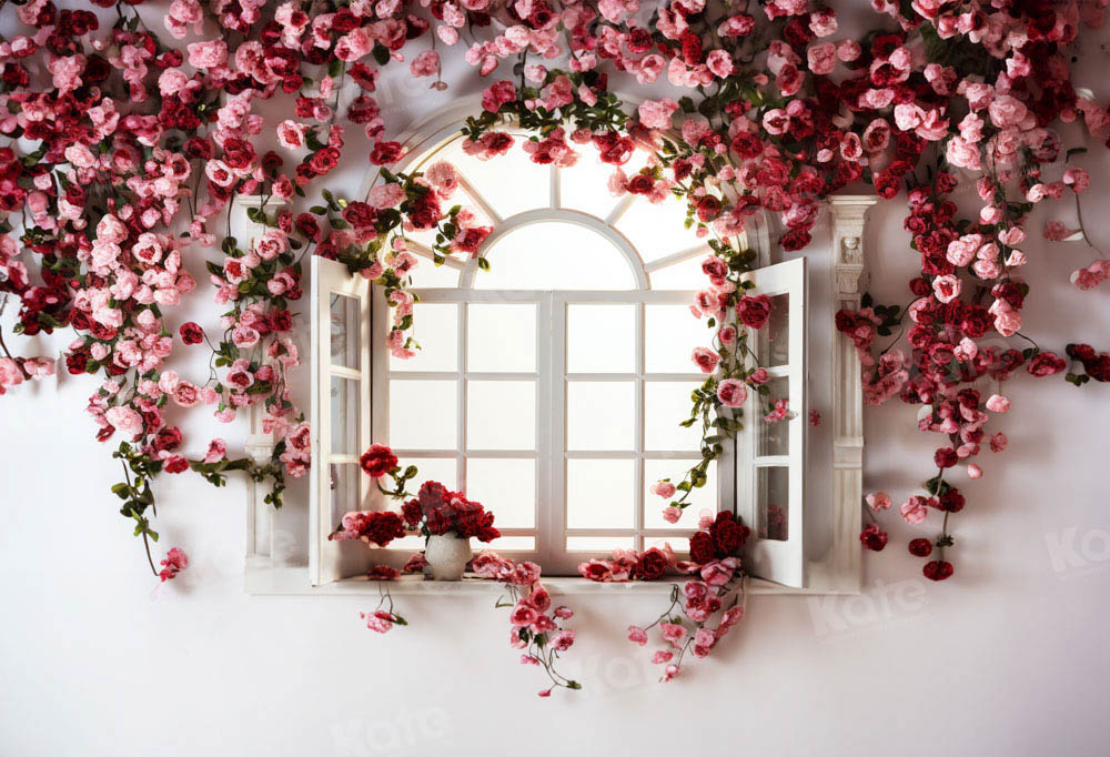 Lightning Deals Kate Valentine's Day Spring Floral Wall Backdrop Designed by Emetselch -UK