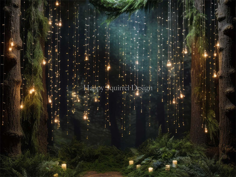 Kate Fairy Lights Forest Backdrop Designed by Happy Squirrel Design -UK