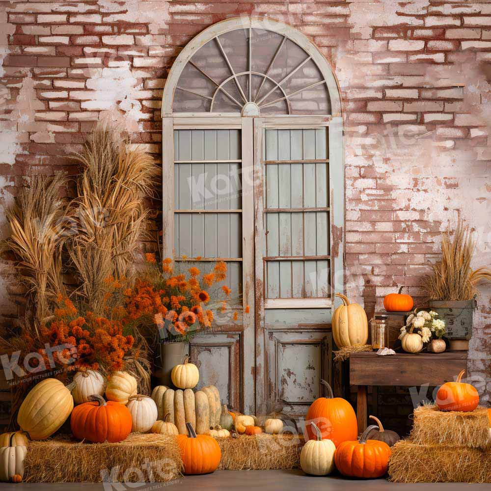 Kate Autumn Pumpkin Wall Backdrop Designed by Emetselch -UK