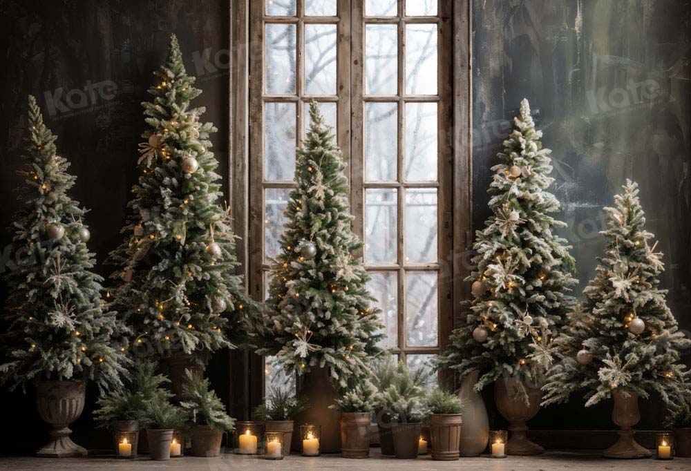 Kate Christmas Tree Window Backdrop Designed by Emetselch -UK