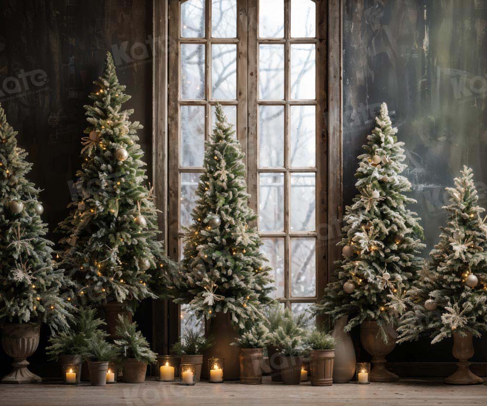 Kate Christmas Tree Window Backdrop Designed by Emetselch -UK