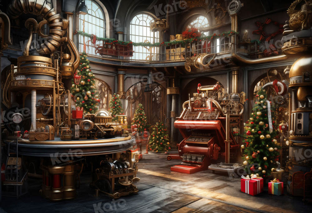 Kate Christmas Arch Window Room Backdrop for Photography -UK