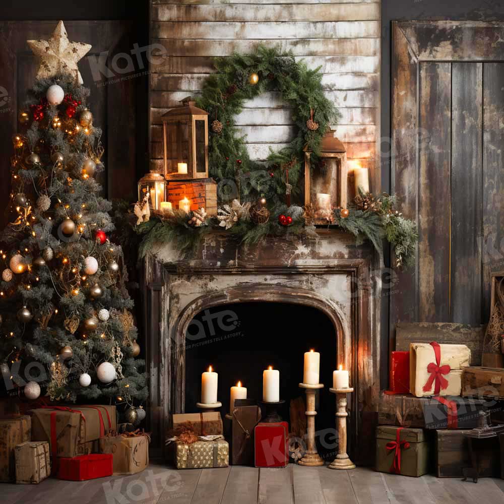 Kate Christmas Tree Candlestick Gift Backdrop Designed by Emetselch -UK