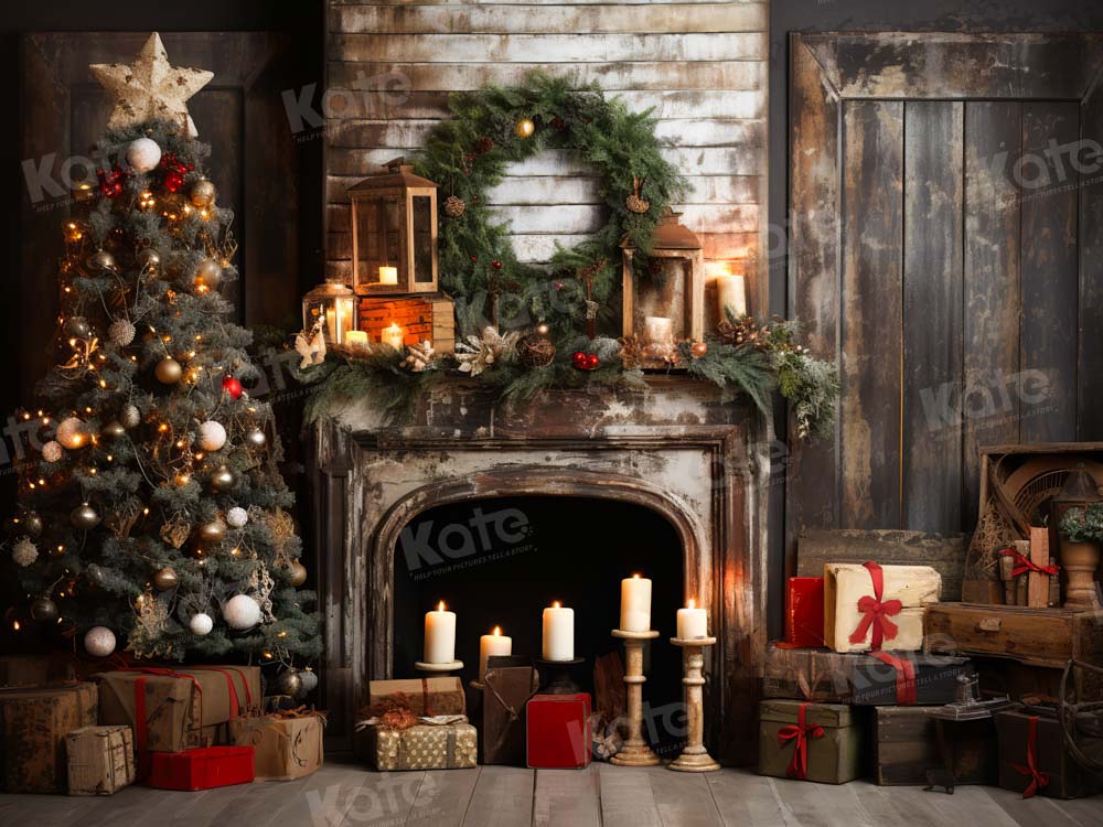 Kate Christmas Tree Candlestick Gift Backdrop Designed by Emetselch -UK