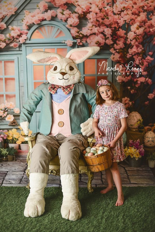 Kate Spring/Easter Flowers House Backdrop Designed by Emetselch -UK