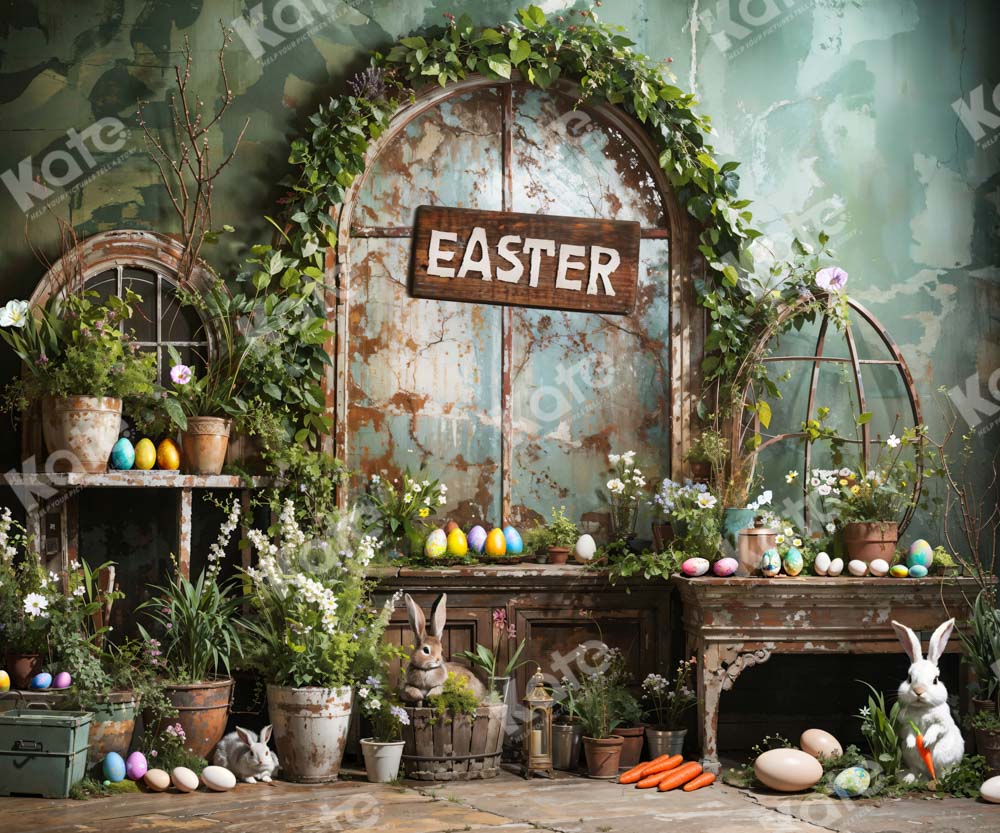 Kate Easter Green Plant Peter Rabbit Backdrop Designed by Emetselch -UK