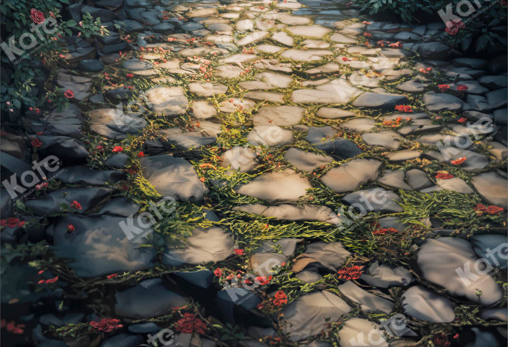 Kate Spring Grass Stone Floor Backdrop Designed by Kate Image -UK